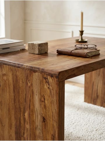 KADIMA DESIGN Schreibtisch BOHA Massiv-Holz Computertisch 160 cm breit in Massivholz