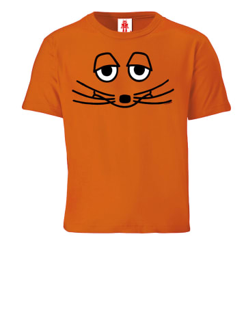 Logoshirt T-Shirt Die Maus - Gesicht in orange