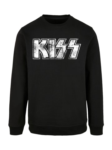 F4NT4STIC Sweatshirt Kiss Rock Band Vintage Logo in schwarz