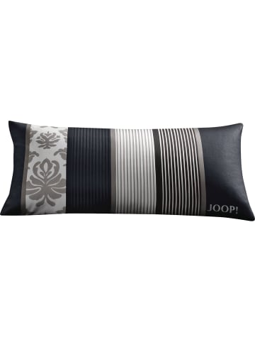JOOP! Satin Kissenbezug Ornament Stripe in schwarz