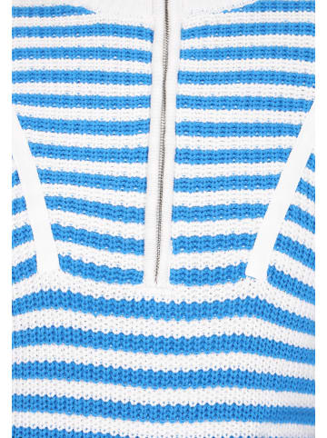 SANIKA Women Sweater in Blue Stripes