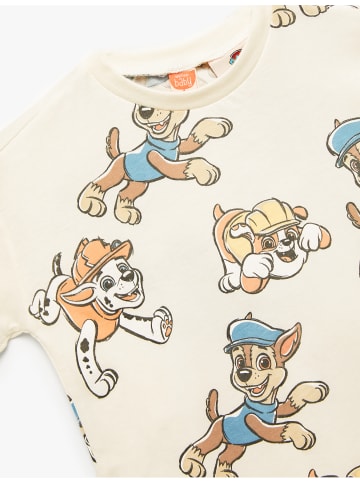 KOTON TSHIRT SS in Ekru Gemustert