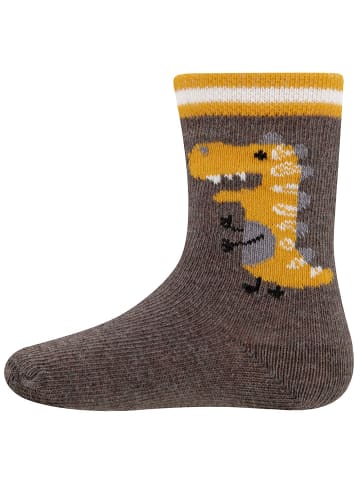 ewers 2er-Set Socken 2er Pack Dino in mokka