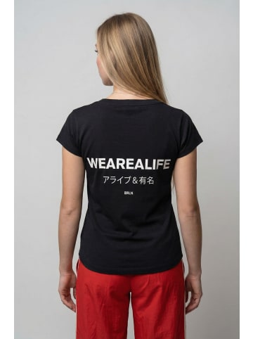 alife and kickin Kurzarmshirt EiraAK P in We Are Alife JPN - black