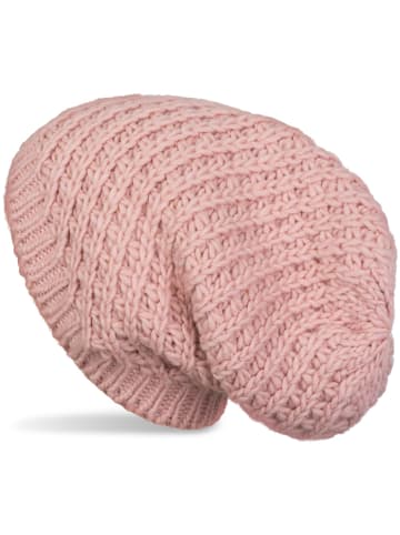 styleBREAKER Strick Beanie Mütze in Altrose