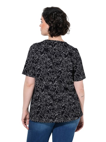 Ulla Popken Shirt in schwarz
