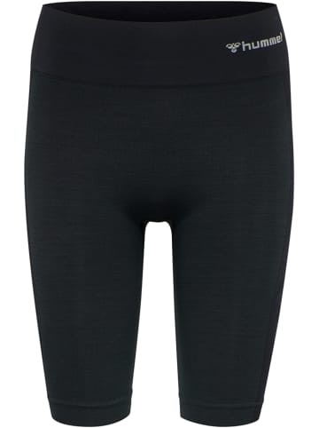 Hummel Hummel Cycling Kurze Hose Hmlclea Yoga Damen Atmungsaktiv Schnelltrocknend Nahtlosen in BLACK MELANGE