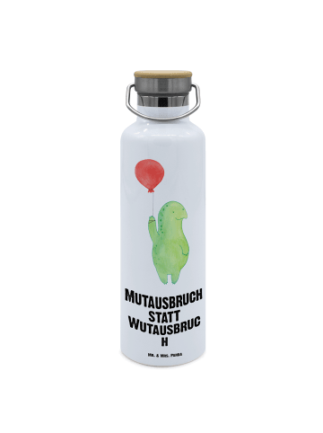 Mr. & Mrs. Panda Trinkflasche Schildkröte Luftballon mit Spruch in Weiß