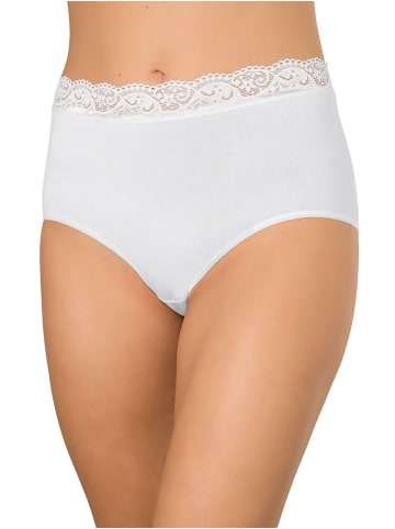 Nina von C. 6er Pack Damen Taillenslip in weiss