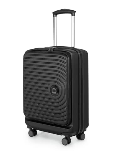 Hauptstadtkoffer Mitte - Handgepäck-Trolley Toploader, Laptop-Fach, TSA in Schwarz