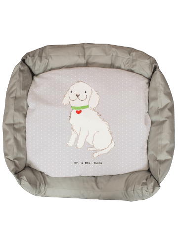 Mr. & Mrs. Panda Hundecouch Bolonka Zwetna Lebensretter ohne Spruch in Grau Pastell