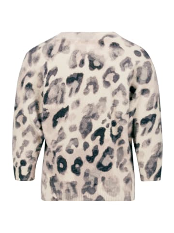 Betty Barclay Strickpullover mit Fledermausärmeln in Grau/Beige
