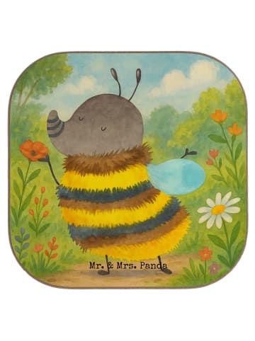 Mr. & Mrs. Panda Tischuntersetzer Hummel flauschig Design ohne S... in Weiß