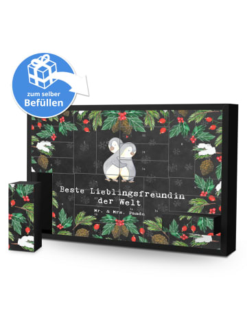 Mr. & Mrs. Panda Befüllbarer Adventskalender Pinguin Beste Liebl... in Kreidetafel