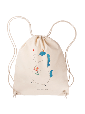 Mr. & Mrs. Panda gym tasche Einhorn Spaziergang ohne Spruch in Creme