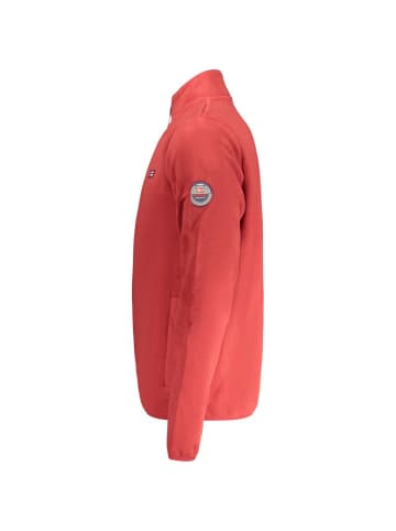 NORWAY 1963 Rot Polyester Herren Sweatjacke