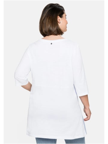 sheego Longshirt in weiß