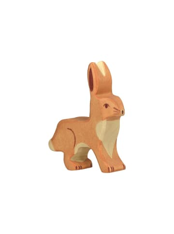 Holztiger Hase aus Holz - Ohren hoch - ab 3 Jahren
