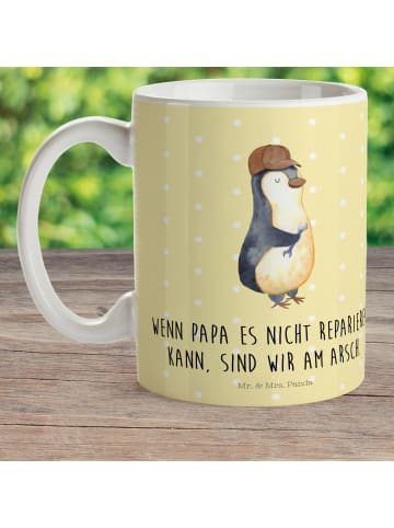 Mr. & Mrs. Panda Trinklernbecher Wenn Papa es nicht reparieren k... in Gelb Pastell