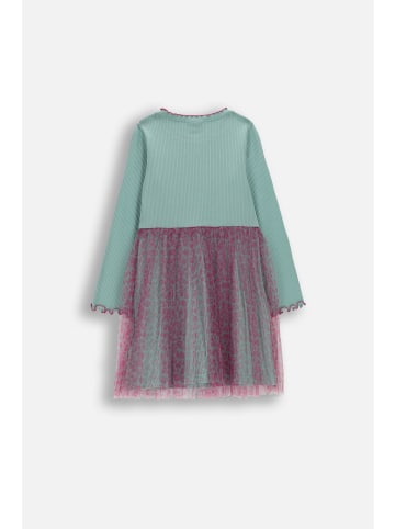 Coccodrillo Geripptes Kleid mit langen Ärmeln in bunt