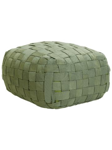 Beliani Pouf BODLA in Grün - (W) 50 x (H) 30 x (L) 50 cm