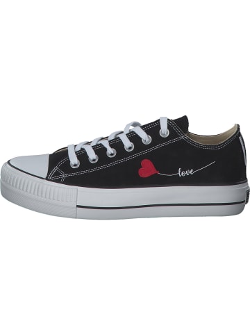 British Knights Sneakers Low in black love heart