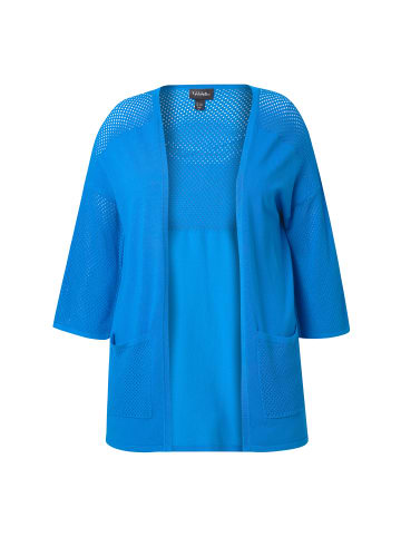 Ulla Popken Strickjacke in royalblau