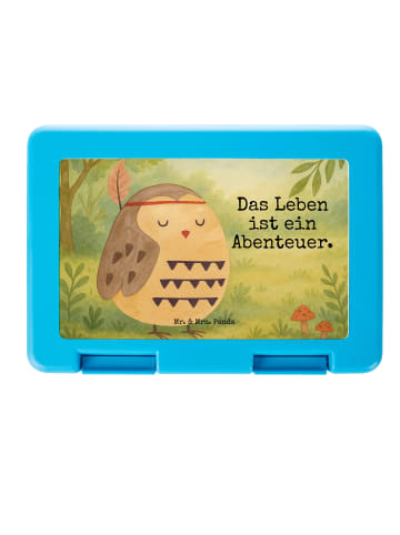 Mr. & Mrs. Panda Bento Box Eule Federschmuck Design mit Spruch in Weiß