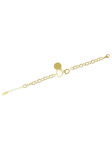 Adeliás Damen Armband aus Edelstahl 17+3 cm in gold