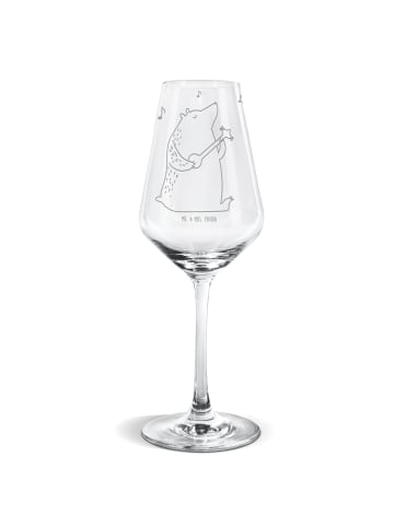 Mr. & Mrs. Panda Weinglas Bär Gitarre ohne Spruch in Transparent