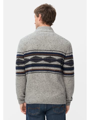Camel Active Strickpullover aus Merinowollgemisch in Grau