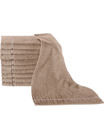 Erwin Müller Frottier Gästetuch 10er-Pack Mannheim in beige