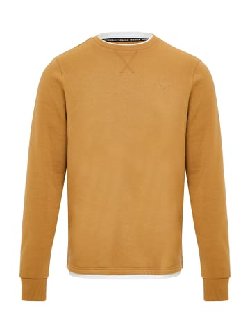 Threadbare Sweatshirt THB Fleece Crew Kisele in camel