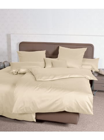 Traumschloss Mako-Satin Bettwäsche uni in creme