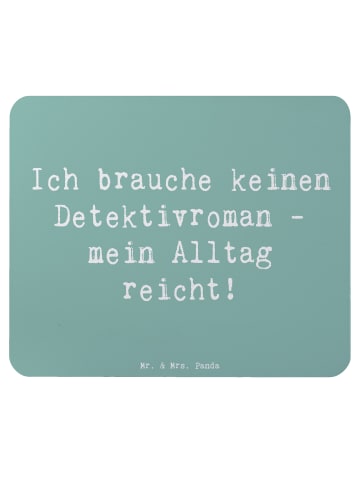 Mr. & Mrs. Panda Mousepad Spruch Detektivin Alltag mit Spruch in Meeresbrise