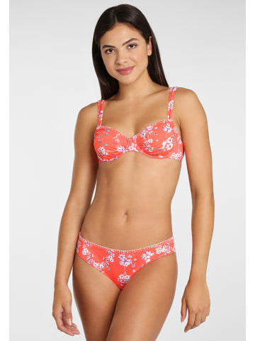 Sunseeker Bügel-Bikini-Top in orange-bedruckt