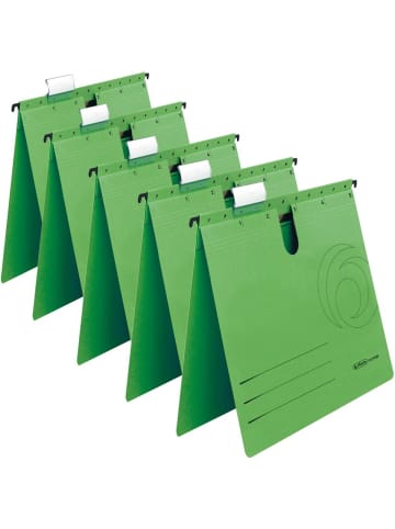 Herlitz Hängehefter 230g/qm grün Packung mit 5 Stück