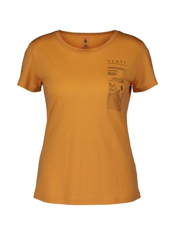 DEVOLD T-Shirt Defined Merino Graphic S/SL Tee in Orange