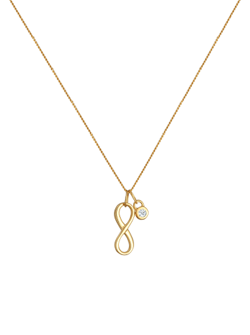 Elli DIAMONDS  Halskette 585 Gelbgold Infinity in Gold