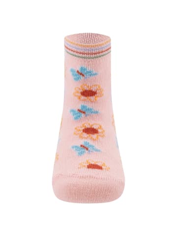 ewers 3er-Set Socken 3er Pack Schmetterlinge in rose-latte