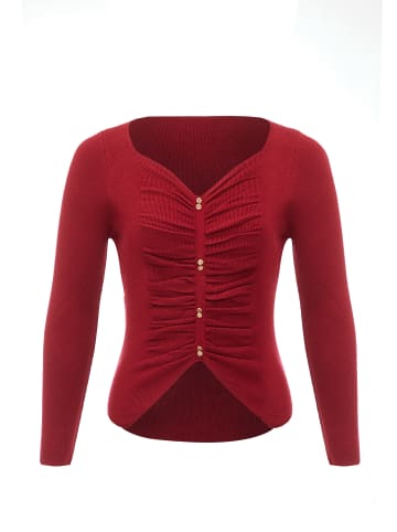leo selection Damen Strickpullover in Rot