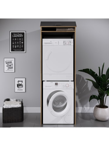 VCM  Überbauschrank Waschmaschine Überbau Rislo XXL in Anthrazit