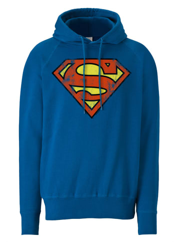 Logoshirt Kapuzenpullover DC – Superman Logo in blau