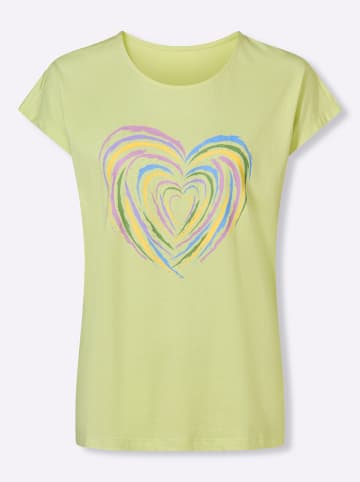 Sieh an! Kurzarmshirt in pistazie-orchidee