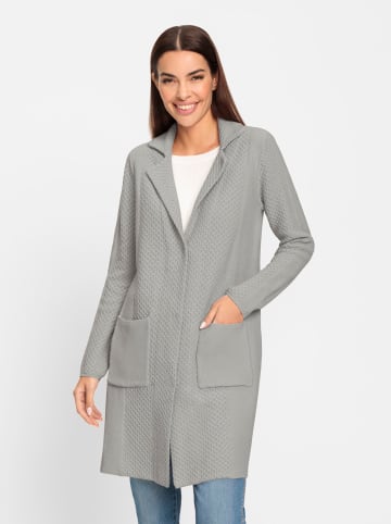 Heine Strickjacke in hellgrau-meliert