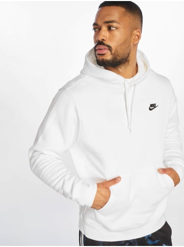 Nike Kapuzenpullover in white/black