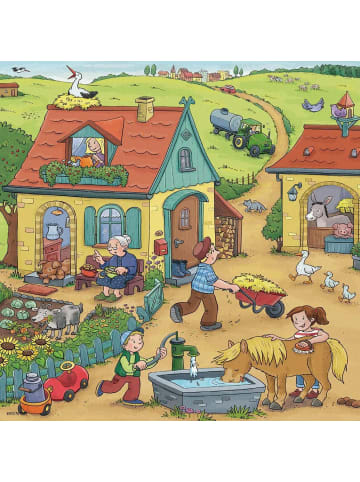 Ravensburger Ravensburger Kinderpuzzle - 05078 Viel los auf dem Bauernhof - Puzzle für...