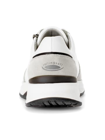 rollingsoft Komfort Schnürschuhe in Weiß