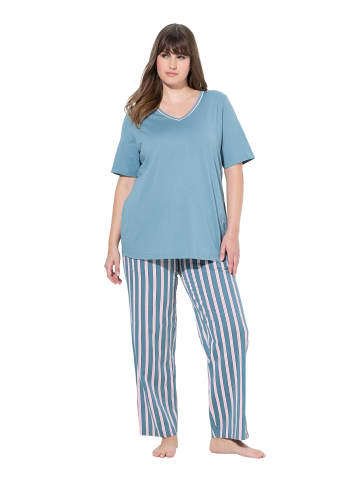 Ulla Popken Pyjama in graublau