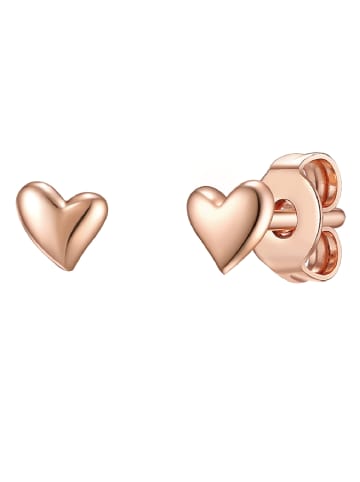 Glanzstücke München Ohrstecker Herz Sterling Silber in roségold